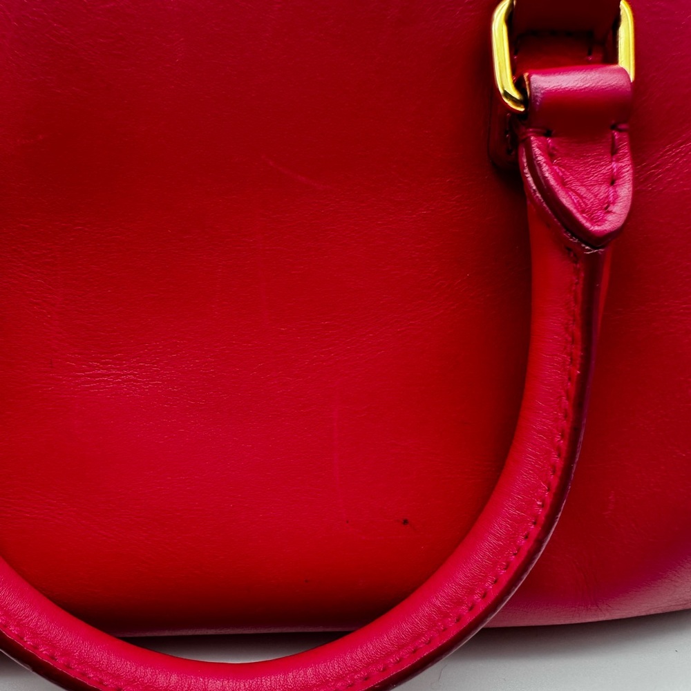 Authentic SAINT LAURENT Classics Baby Duffle Satchel Crossbody Bag Pink w/ COA - Picture 9 of 16